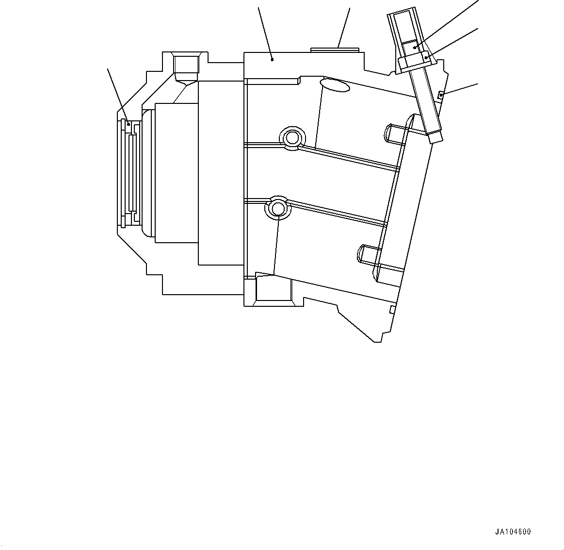 Wheel Loaders Komatsu / WA475-10E0 S/N 120001-UP(1001572C) / Hydrostatic Transmission (HST) Motor, Inner Parts, HST Motor 2 (1/6) (#120001-)(F001008 : F2430-001008)