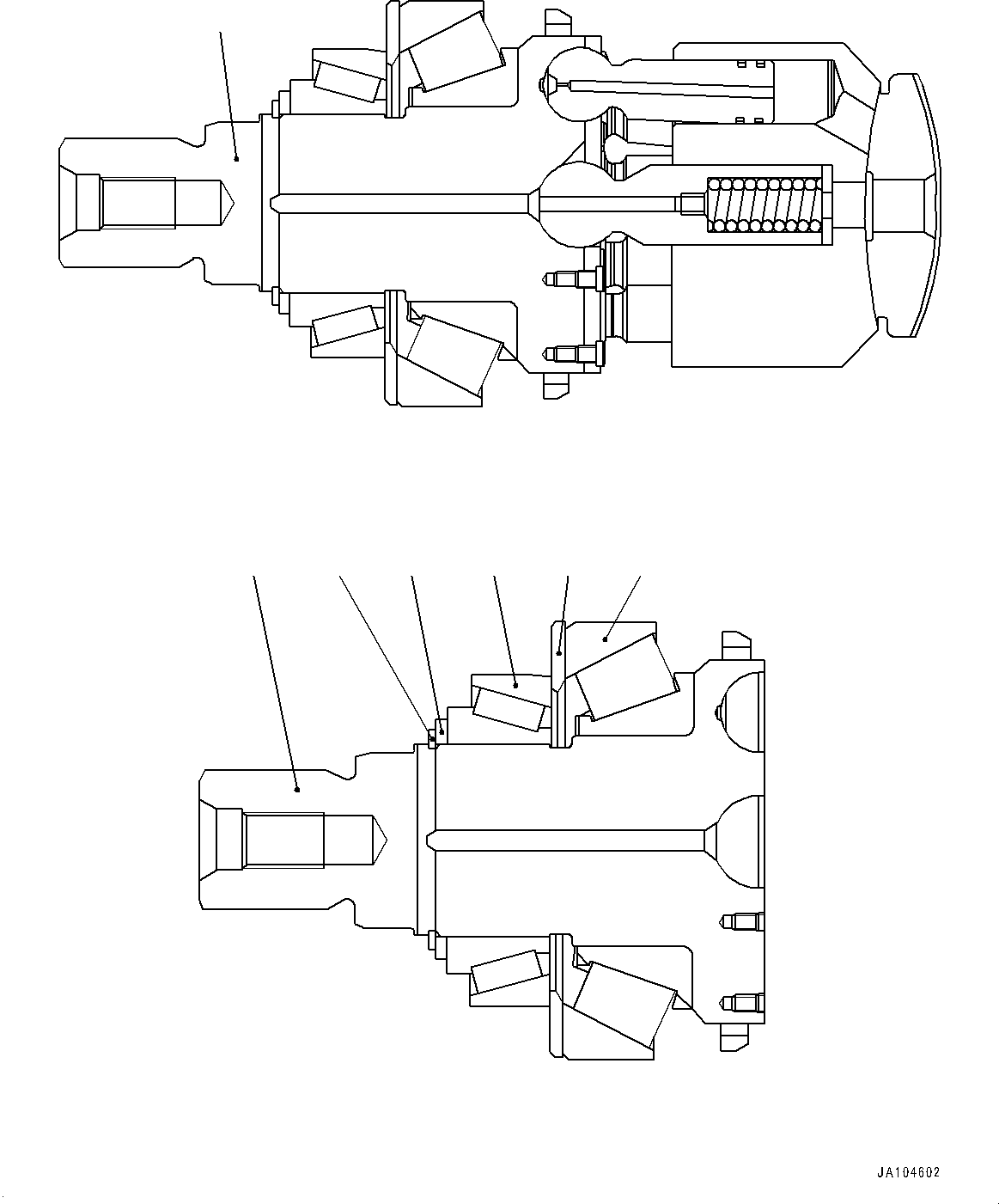 Wheel Loaders Komatsu / WA475-10E0 S/N 120001-UP(1001572C) / Hydrostatic Transmission (HST) Motor, Inner Parts, HST Motor 2 (3/6) (#120001-)(F001010 : F2430-001010)
