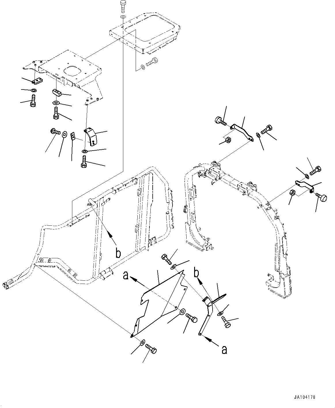 Wheel Loaders Komatsu / WA475-10E0 S/N 120001-UP(1001572C) / Engine Hood, Frame (3/3) (#120001-)(M003003 : M4100-003003)