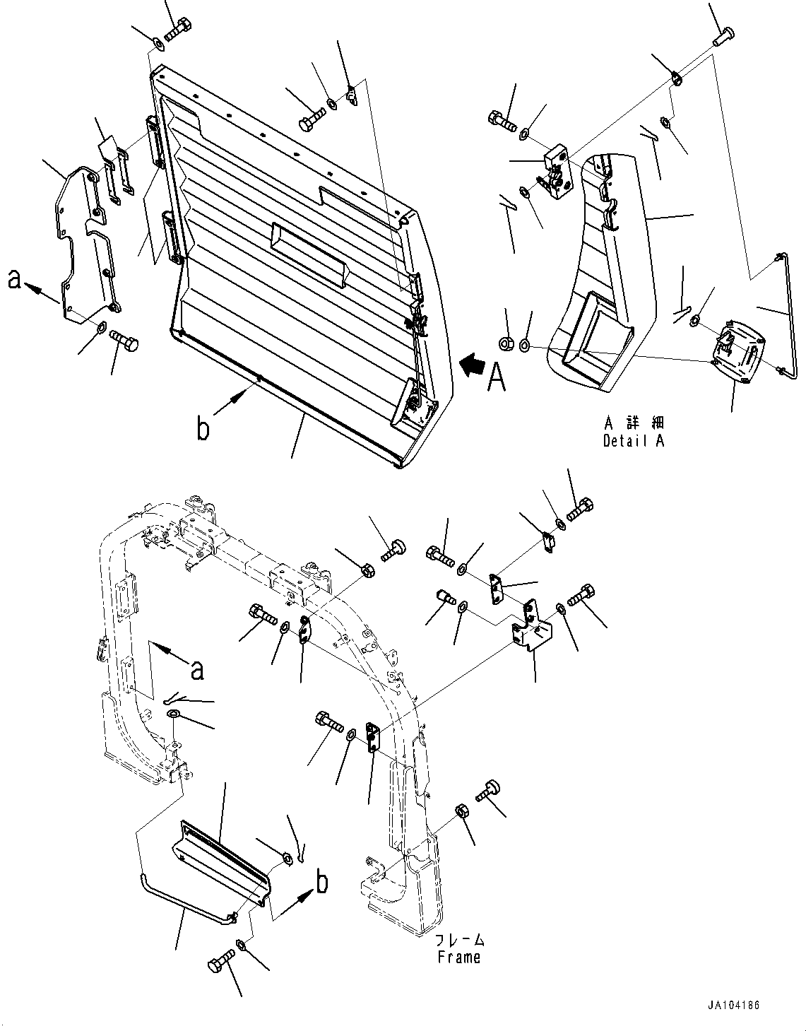 Wheel Loaders Komatsu / WA475-10E0 S/N 120001-UP(1001572C) / Engine Hood, Grille (#120001-)(M001007 : M4100-001007)
