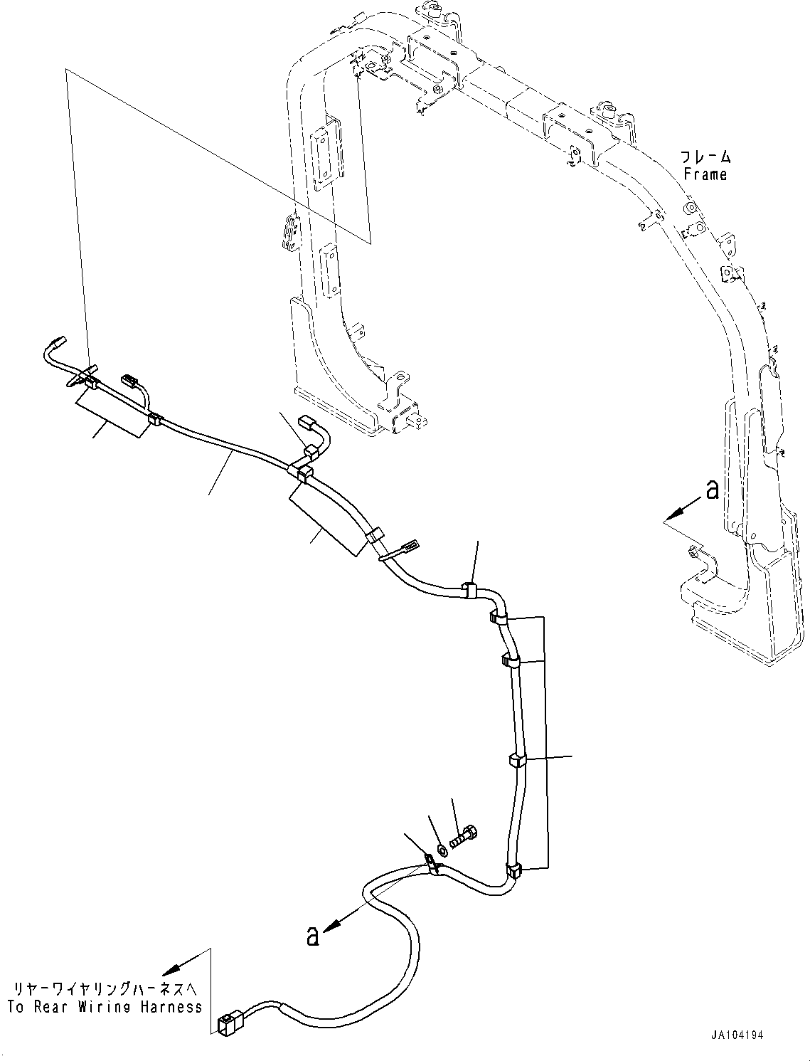 Wheel Loaders Komatsu / WA475-10E0 S/N 120001-UP(1001572C) / Engine Hood, Grille Wiring Harness (#120001-)(M003011 : M4100-003011)