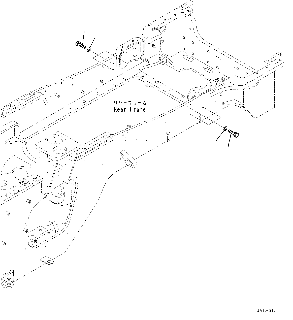 Wheel Loaders Komatsu / WA475-10E0 S/N 120001-UP(1001572C) / Ladder, Parts for Less Fender (#120001-)(M015013 : M4310-001013)