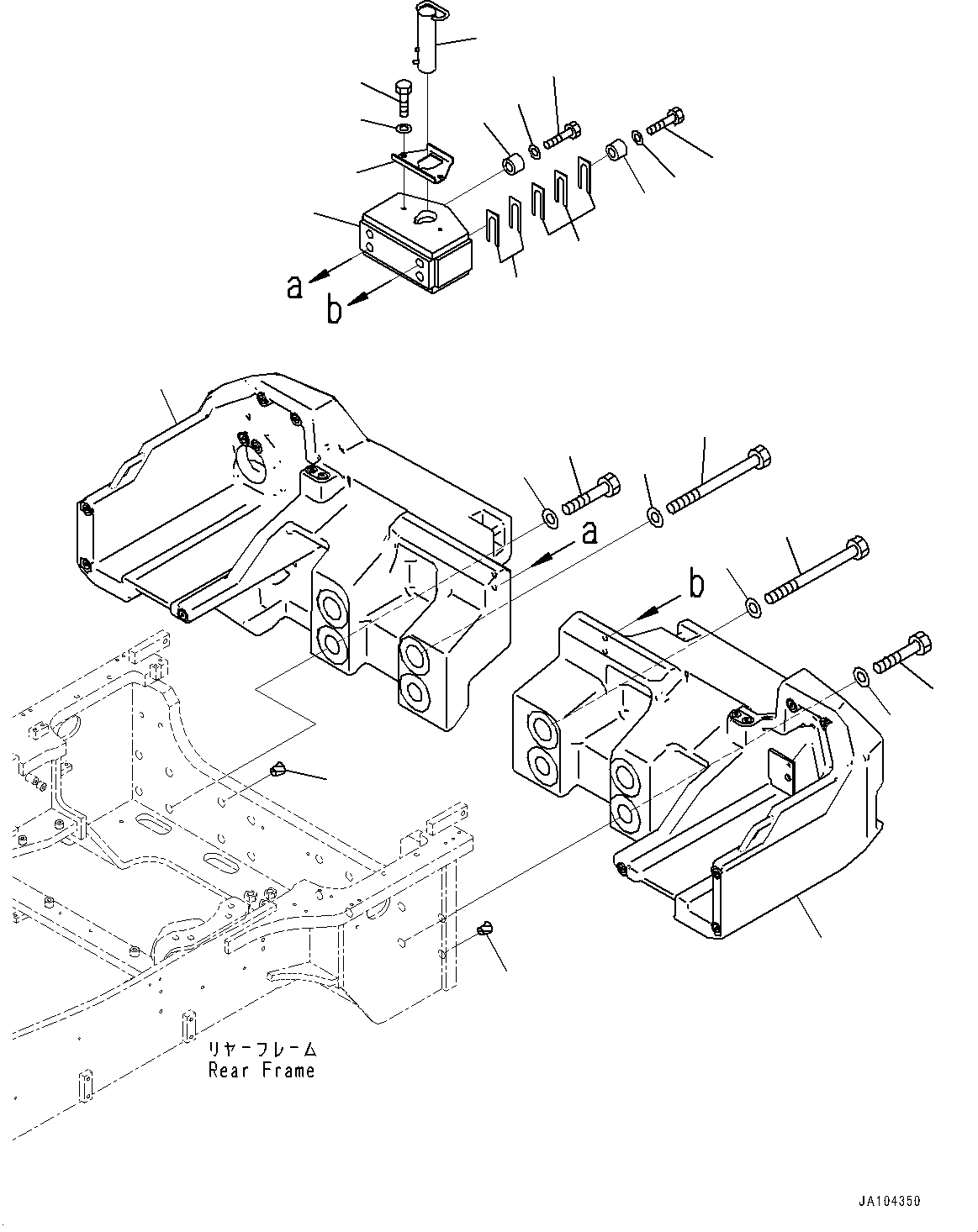 Wheel Loaders Komatsu / WA475-10E0 S/N 120001-UP(1001572C) / Counterweight (#120001-)(M024001 : M4510-003001)