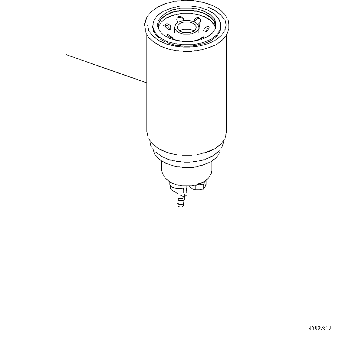 Komatsu parts book diagram for SAA6D125E-7 S/N 865972-UP (For WA475-10E0): FUEL PREFILTER CARTRIDGE (#865972-)
