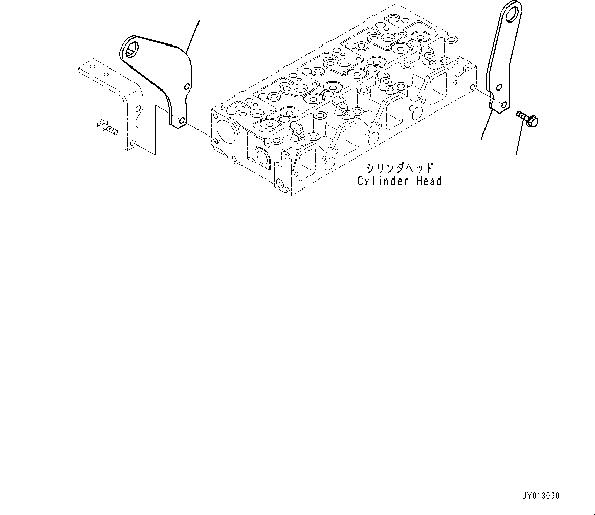 Komatsu parts book diagram for SAA4D95LE-5J S/N 510888-UP (For WA100-6): ENGINE LIFTING, (#506848-)