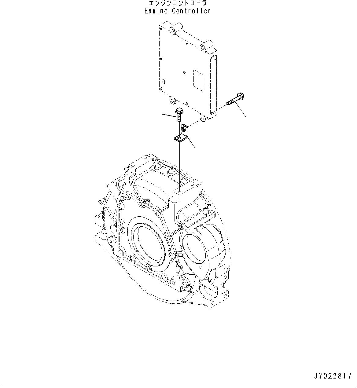 Komatsu parts book diagram for SAA4D95LE-5J S/N 510888-UP (For WA100-6): ENGINE CONTROLLER RELATED PARTS, (#506848-)