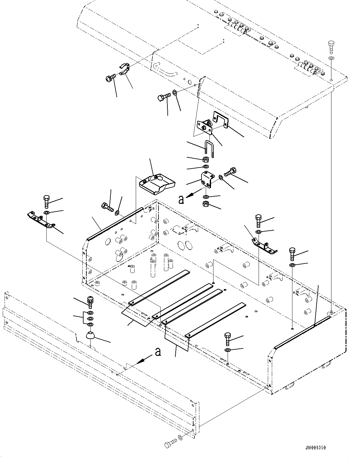 Dump Trucks Komatsu / HD605-8E0 S/N 35001-UP(1001615C) / Battery Box, Related Parts (#35001-)(E002004 : E0100-002004)