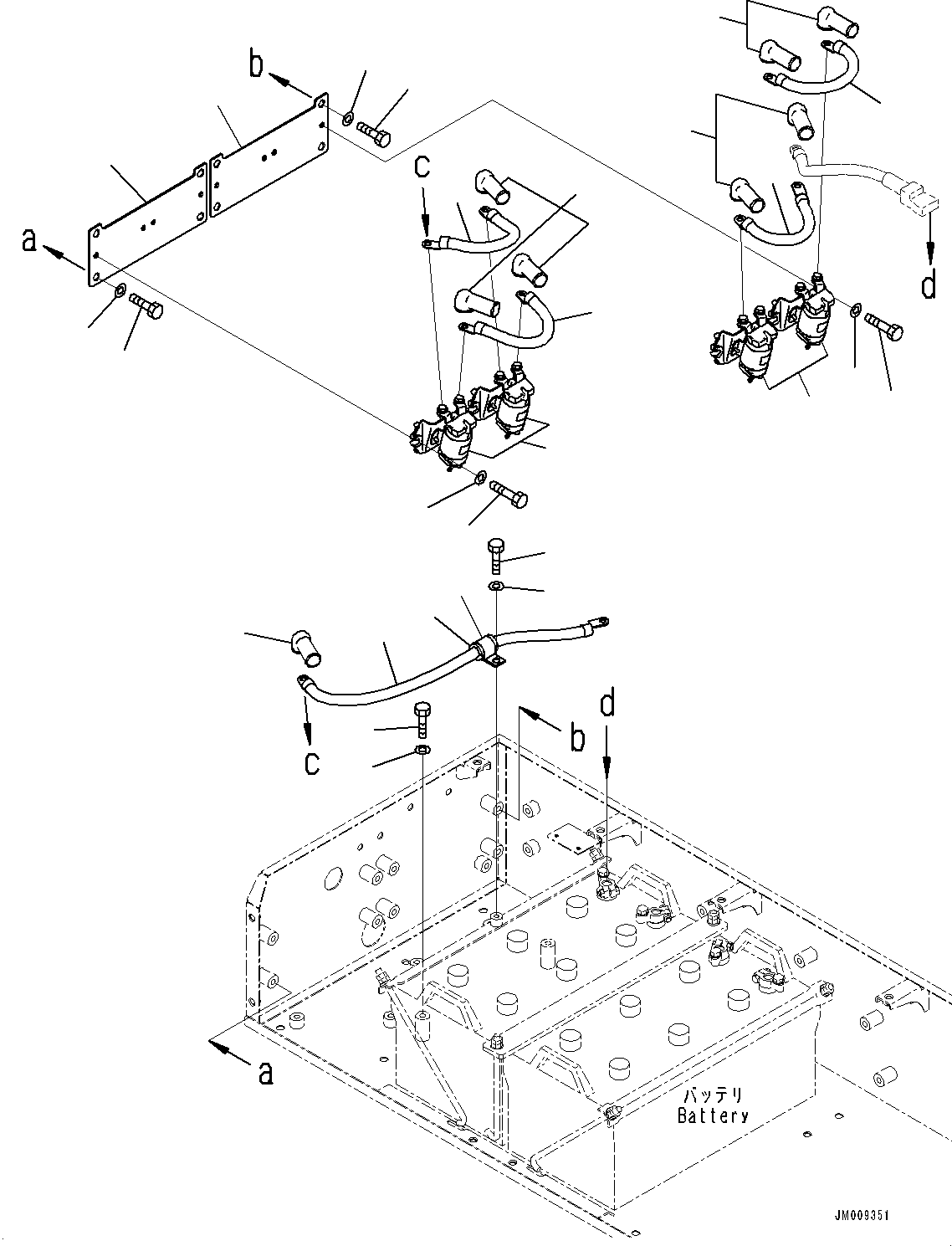 Dump Trucks Komatsu / HD605-8E0 S/N 35001-UP(1001615C) / Battery Box, Battery Relay (#35001-)(E002005 : E0100-002005)