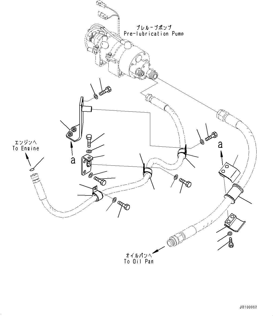 Wheel Loaders Komatsu / WA900-8E0 S/N 93001-UP(1001638C) / Engine Related Parts, Mounting (#93001-)(B005004 : B0110-001004)