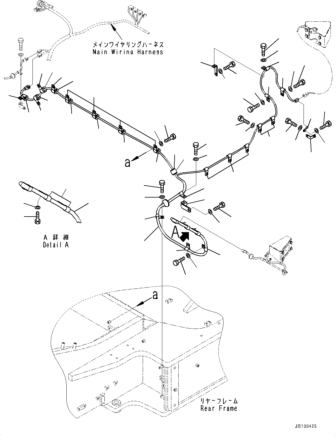 Wheel Loaders Komatsu / WA900-8R S/N 95001-UP(1001644C) / KomVision, KomVision Wiring Harness (1/6) (#95001-)(E004001 : E0201-001001)