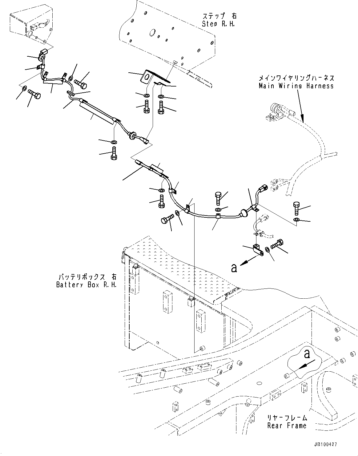 Wheel Loaders Komatsu / WA900-8R S/N 95001-UP(1001644C) / KomVision, KomVision Wiring Harness (2/6) (#95001-)(E004002 : E0201-001002)