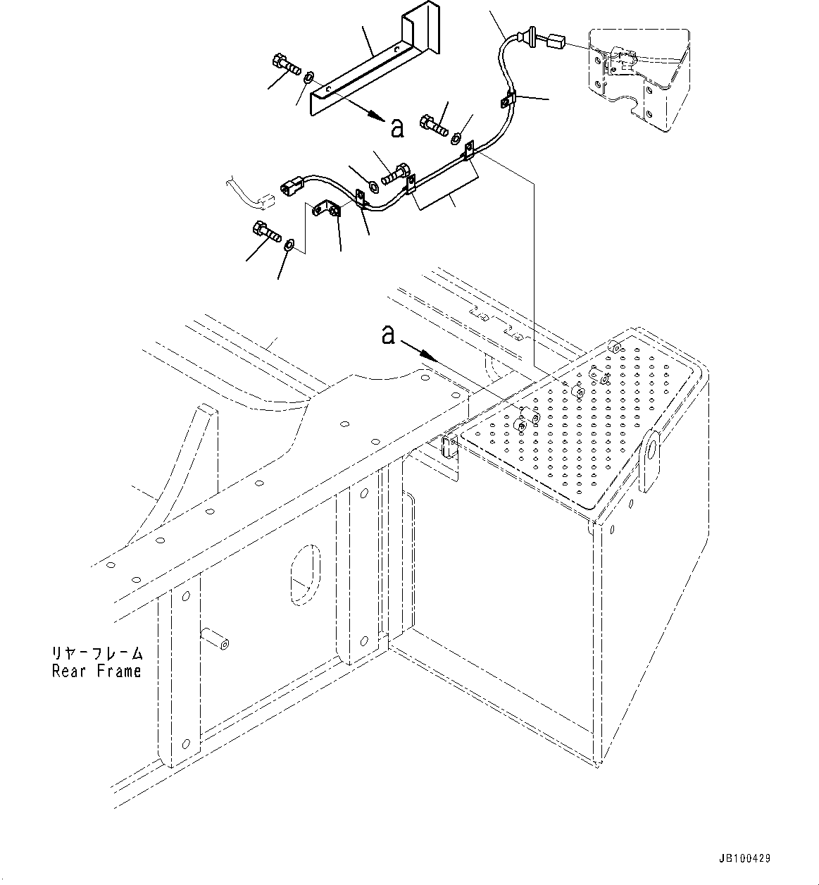 Wheel Loaders Komatsu / WA900-8R S/N 95001-UP(1001644C) / KomVision, KomVision Wiring Harness (4/6) (#95001-)(E004004 : E0201-001004)