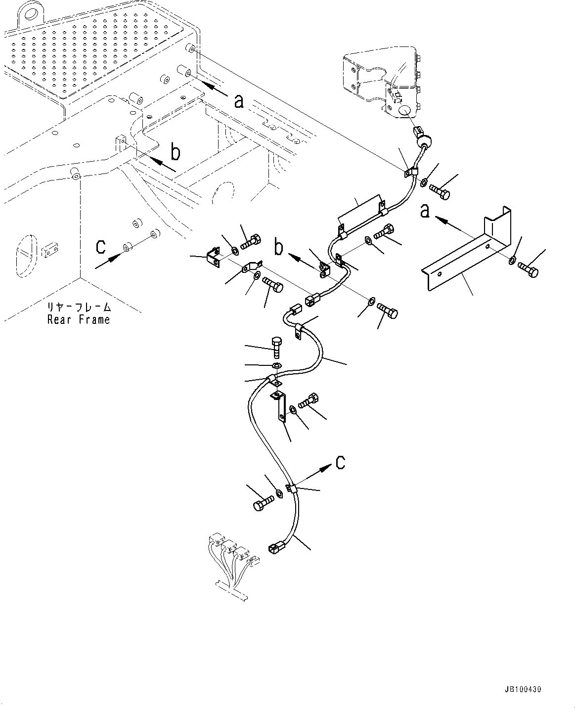 Wheel Loaders Komatsu / WA900-8R S/N 95001-UP(1001644C) / KomVision, KomVision Wiring Harness (5/6) (#95001-)(E004005 : E0201-001005)