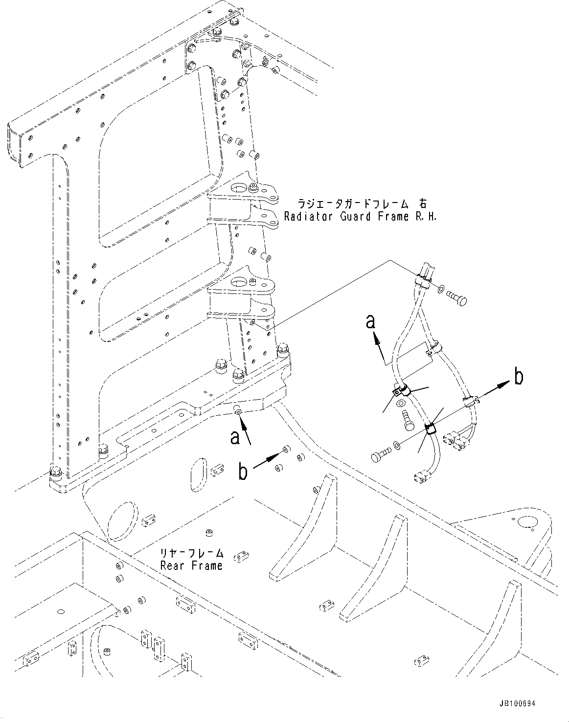 Wheel Loaders Komatsu / WA900-8R S/N 95001-UP(1001644C) / KomVision, Clip (#95001-)(E004007 : E0201-001007)