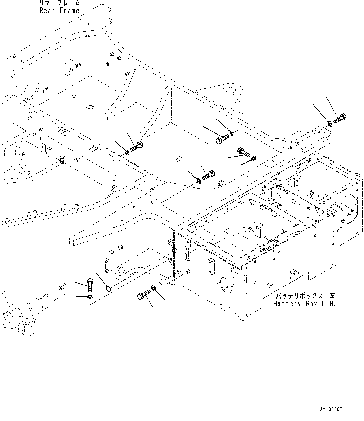Wheel Loaders Komatsu / WA900-8R S/N 95001-UP(1001644C) / KomVision, Bolt (1/3) (#95001-)(E005001 : E0201-002001)