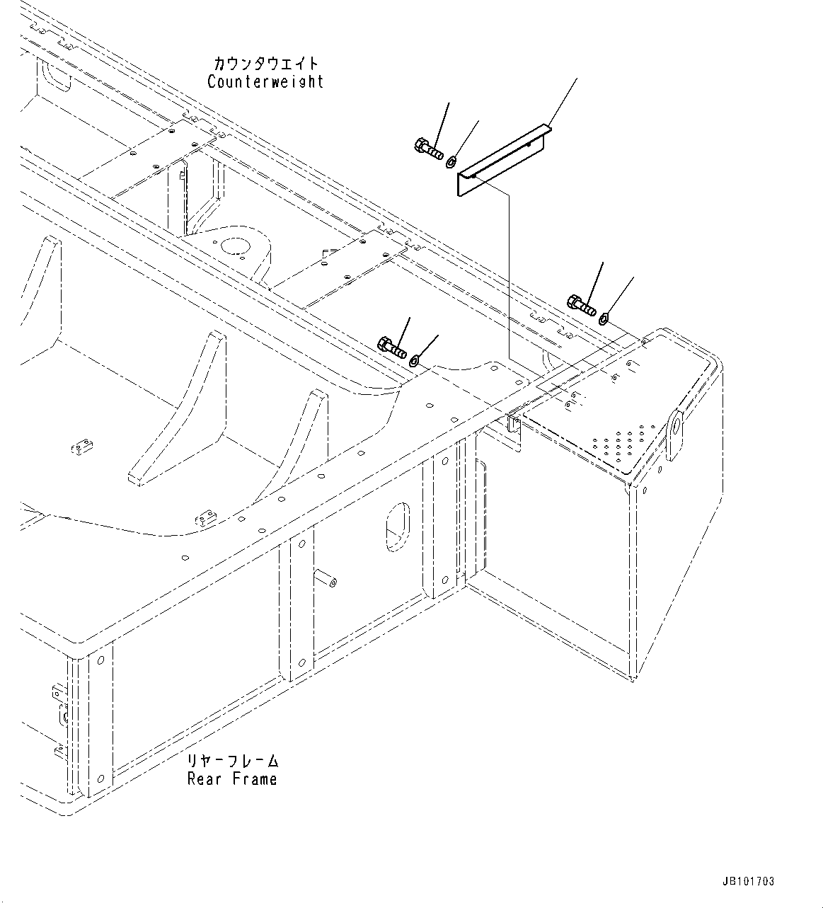 Wheel Loaders Komatsu / WA900-8R S/N 95001-UP(1001644C) / KomVision, Mounting (1/2) (#95001-)(E005003 : E0201-002003)