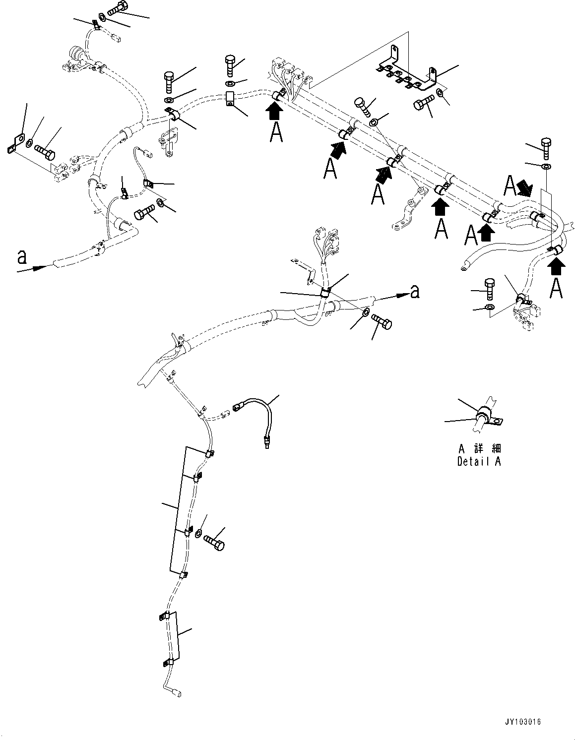 Wheel Loaders Komatsu / WA900-8R S/N 95001-UP(1001644C) / Rear Wiring Harness, Mounting (2/7) (#95001-)(E006004 : E0202-002004)