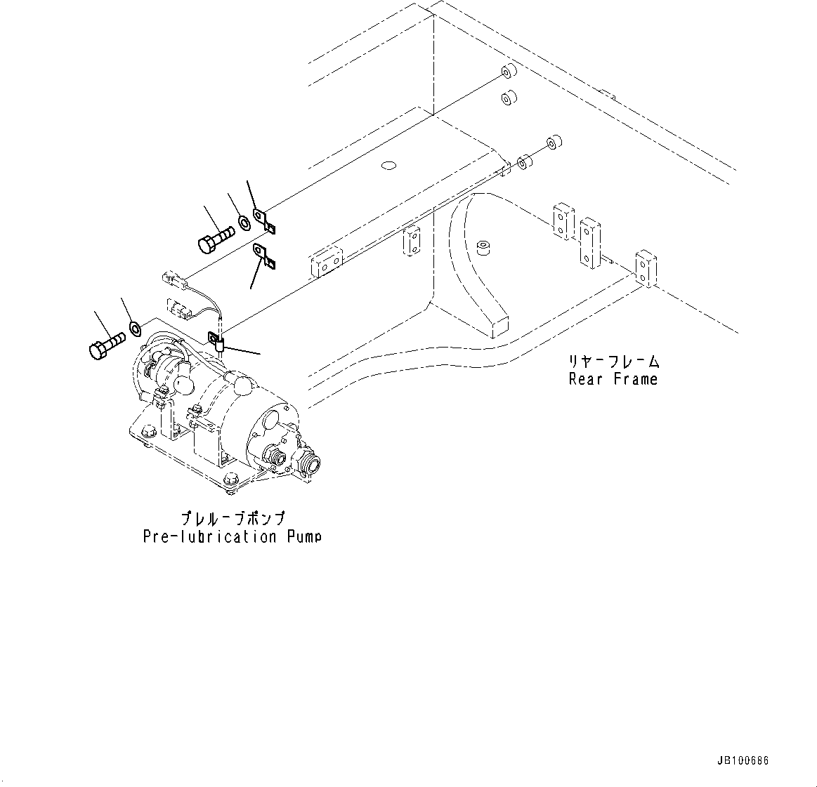 Wheel Loaders Komatsu / WA900-8R S/N 95001-UP(1001644C) / Rear Wiring Harness, Mounting (3/7) (#95001-)(E006007 : E0202-002007)