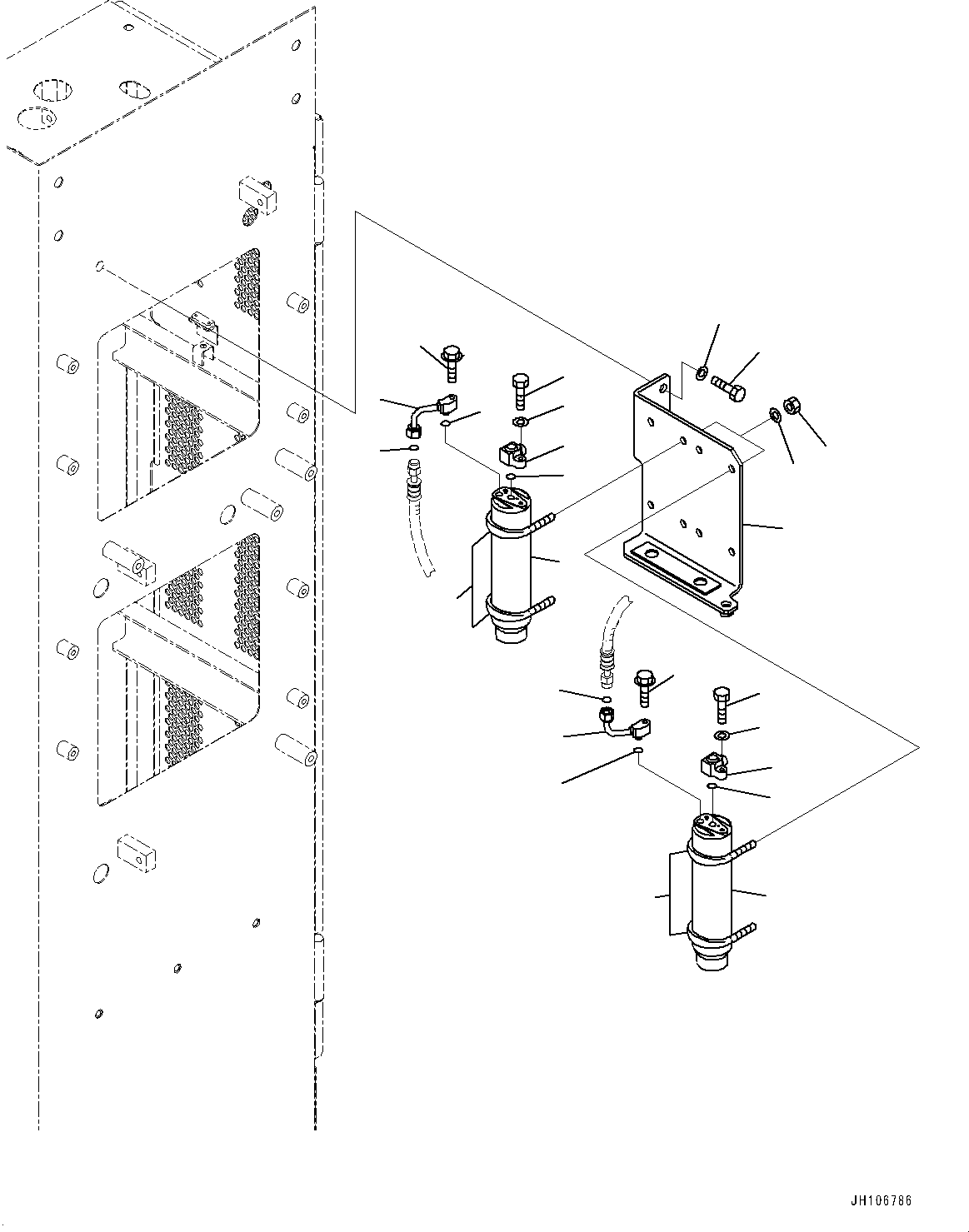 Komatsu parts book diagram for PC3400-11M0 S/N 36301-UP: AIR CONDITIONER RELATED PARTS, RECEIVER AND MOUNTING PARTS(#36301-)