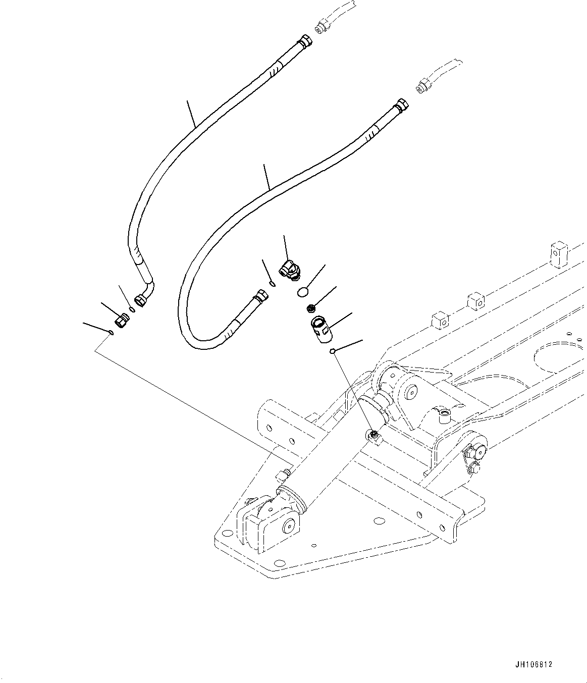 Komatsu parts book diagram for PC3400-11M0 S/N 36301-UP: SERVICE CENTER, ADAPTER(#36301-)
