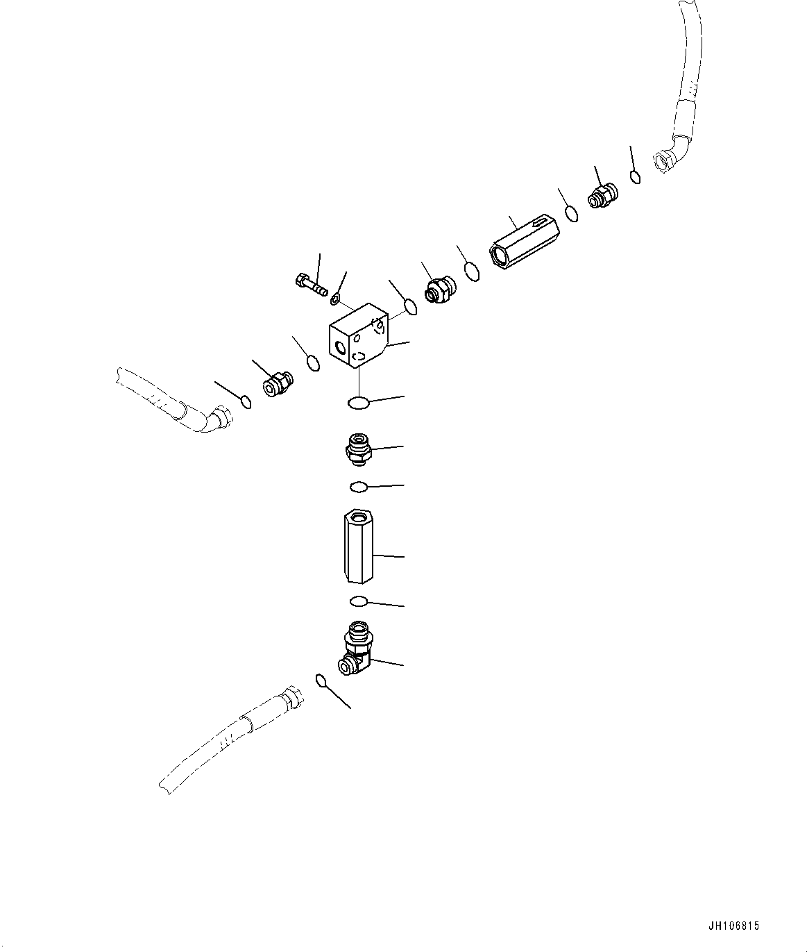 Komatsu parts book diagram for PC3400-11M0 S/N 36301-UP: SERVICE CENTER, BLOCK(#36301-)