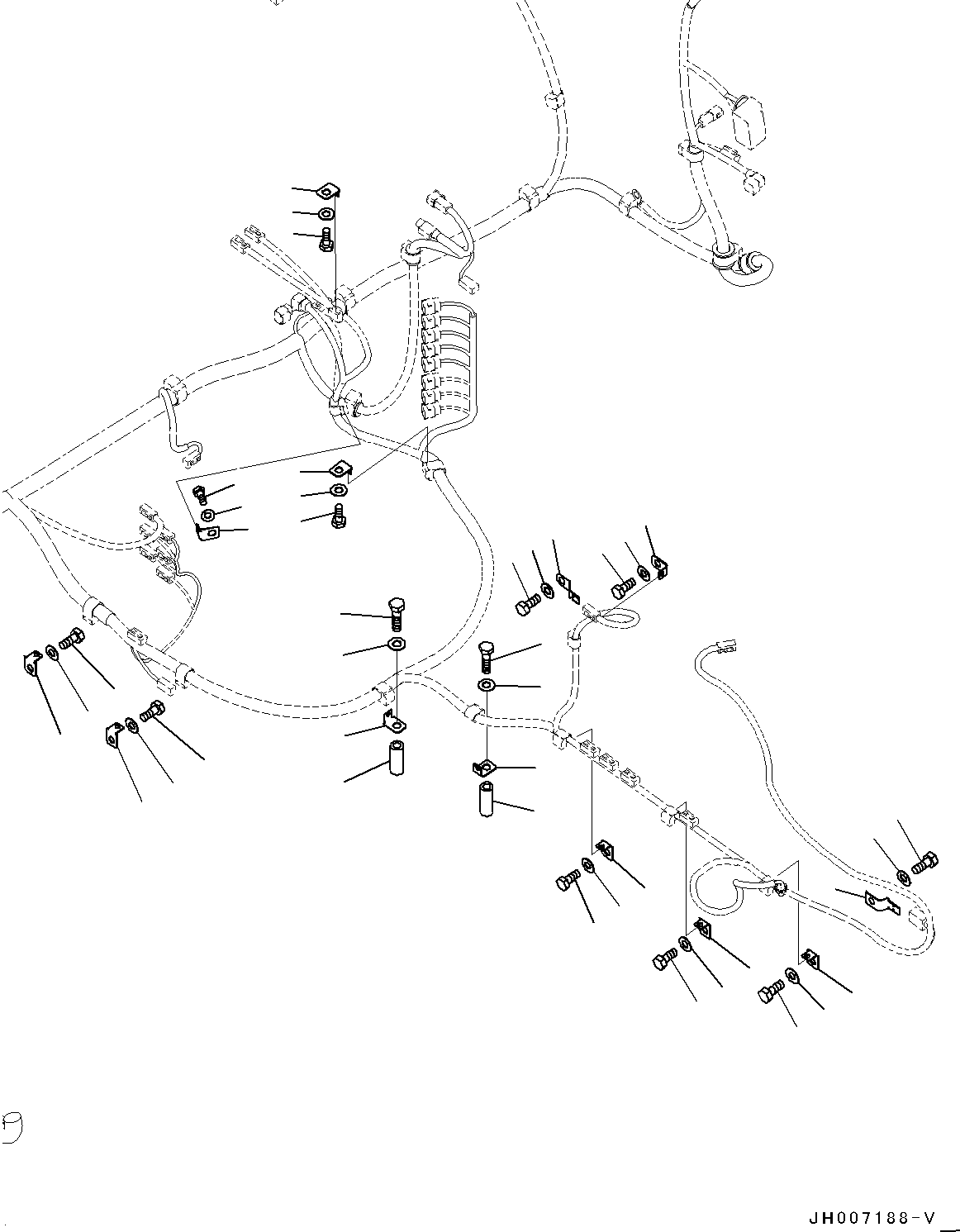 Komatsu parts book diagram for PC200LC-8M0 S/N C10001-UP: ELECTRIC WIRING HARNESS, MAIN WIRING HARNESS (2/3) (BATTERY DISCONNECT SWITCH)(#C10001-C)
