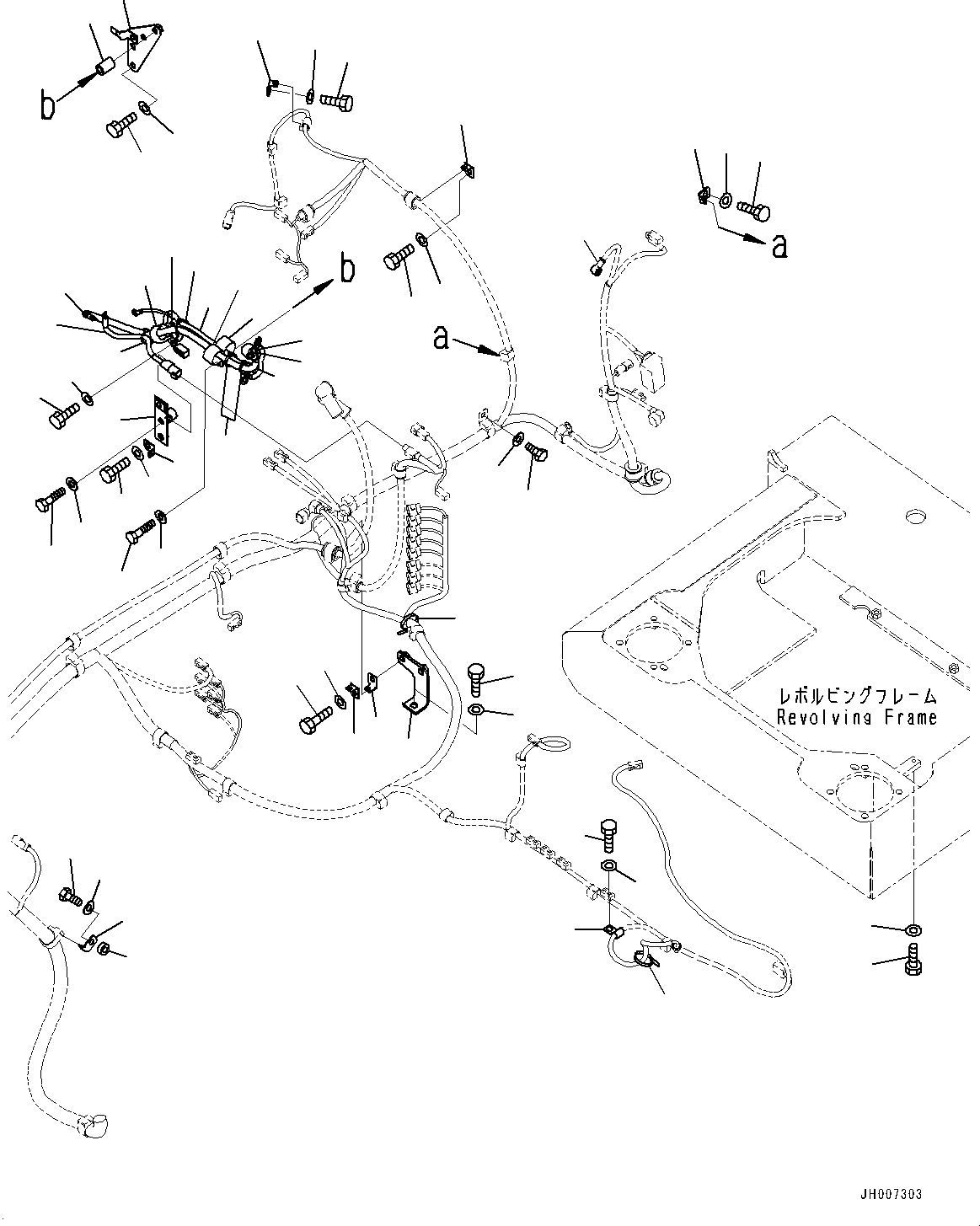Komatsu parts book diagram for PC200LC-8M0 S/N C10001-UP: ELECTRIC WIRING HARNESS, MAIN WIRING HARNESS (3/3)(#C10001-C10000)
