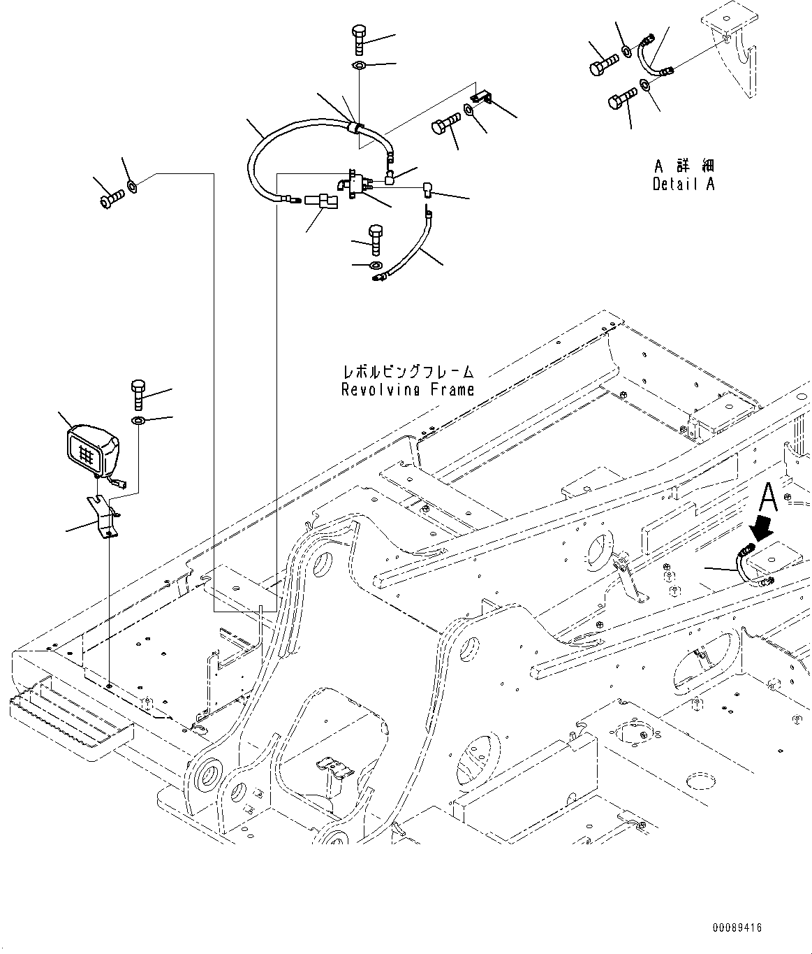 Komatsu parts book diagram for PC200LC-8M0 S/N C10001-UP: ELECTRIC WIRING HARNESS, DISCONNECT SWITCH(#C10001-)