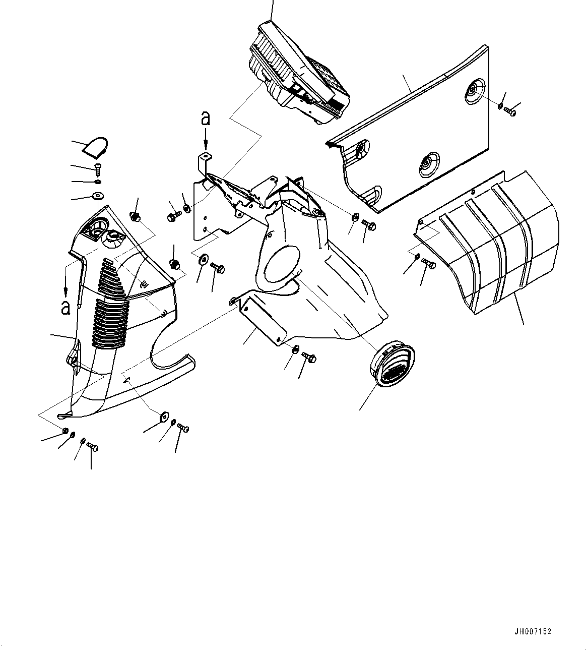 Komatsu parts book diagram for PC200LC-8M0 S/N C10001-UP: CAB, CAB IN PARTS, MONITOR AND COVER(#C13138-)