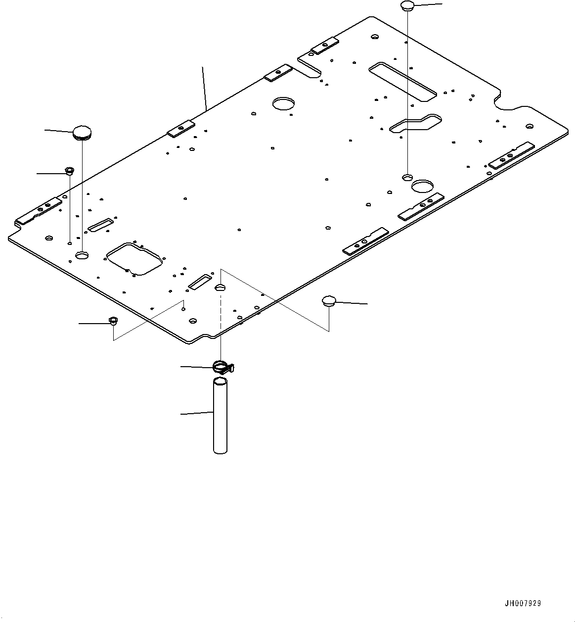Komatsu parts book diagram for PC200LC-8M0 S/N C10001-UP: CAB, FLOOR, FRAME(#C13138-)
