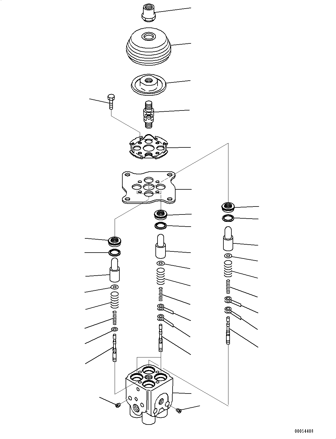 Komatsu parts book diagram for PC200LC-8M0 S/N C10001-UP: CAB, PPC VALVE (3/3)(#C13138-)