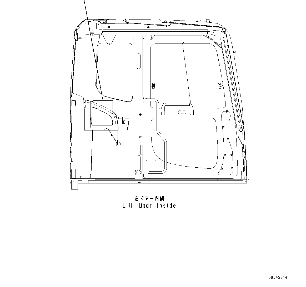 Komatsu parts book diagram for PC200LC-8M0 S/N C10001-UP: LUBRICATION CHART, (FOR 100 HOURS LUBRICATION INTERVAL)(#C10001-)