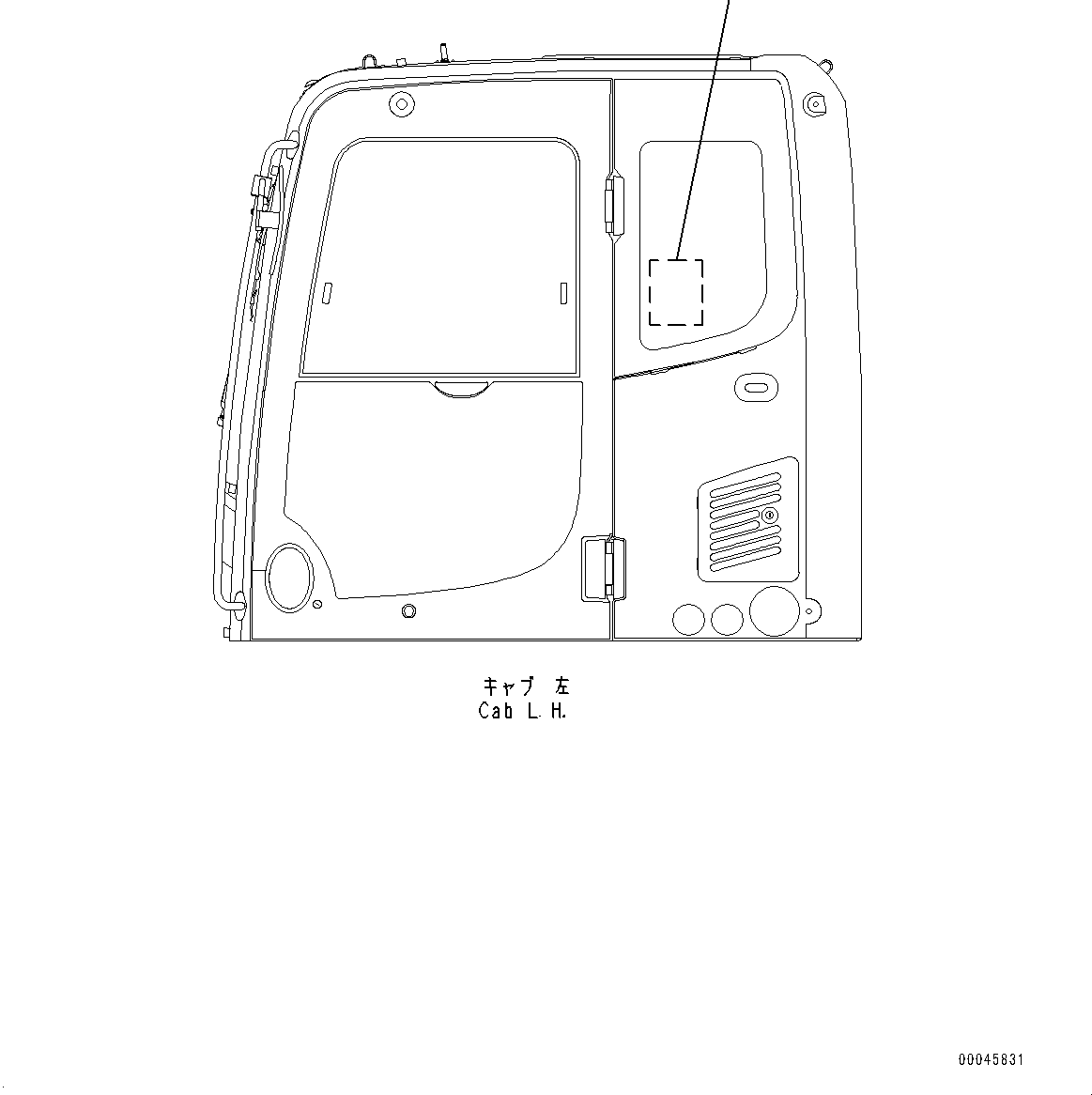 Komatsu parts book diagram for PC200LC-8M0 S/N C10001-UP: LIFTING CAPACITY CHART, (ENGLISH, PICTORIAL TYPE)(#C10001-)