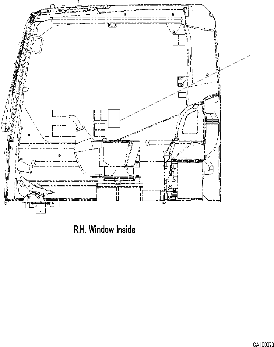 Komatsu parts book diagram for PC200LC-8M0 S/N C10001-UP: CAUTION PLATE, (ENGLISH)(#C10001-)