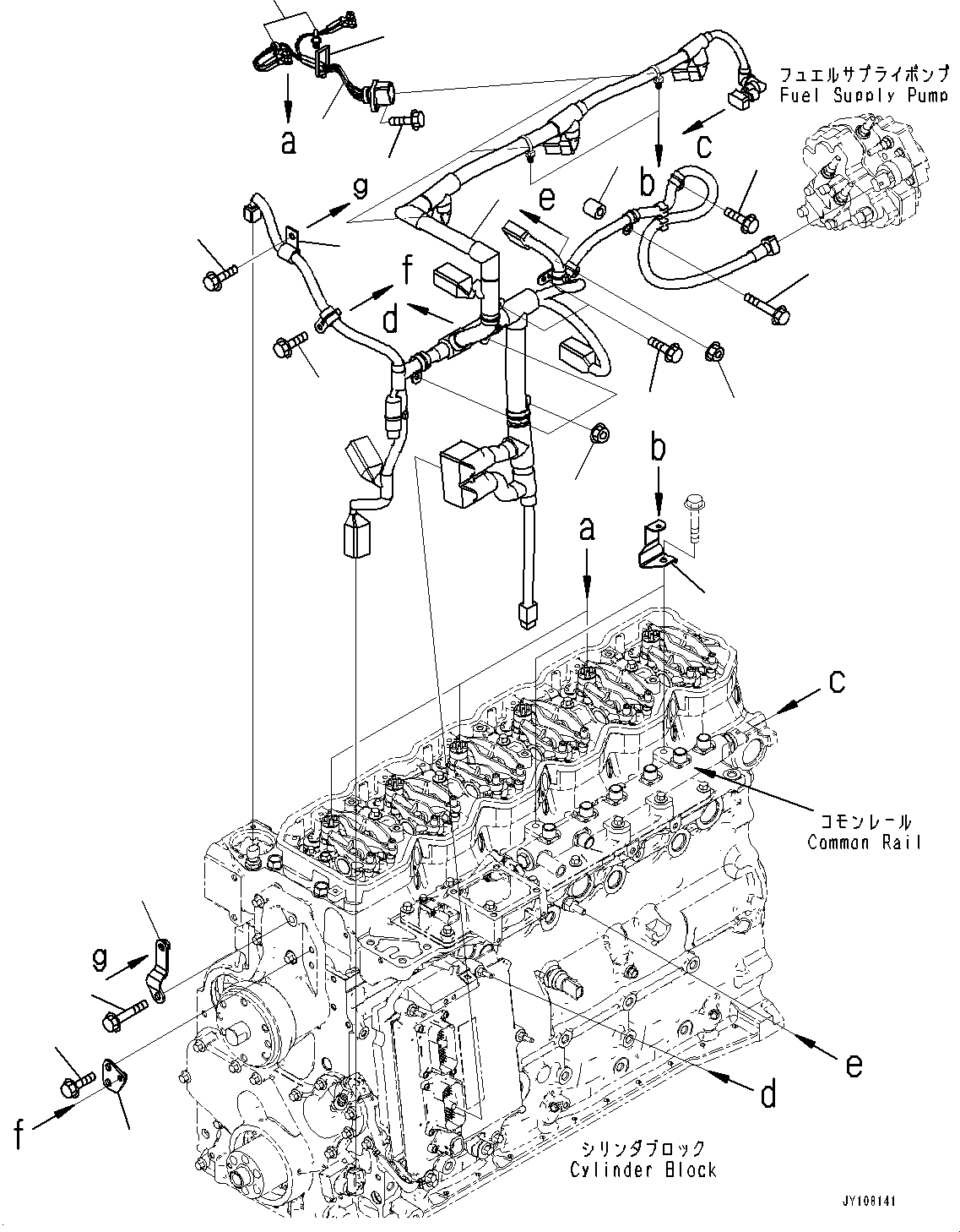 Komatsu parts book diagram for SAA6D107E-1 S/N 26701907-UP (For PC210-10M0): WIRING HARNESS, (#26725475-)