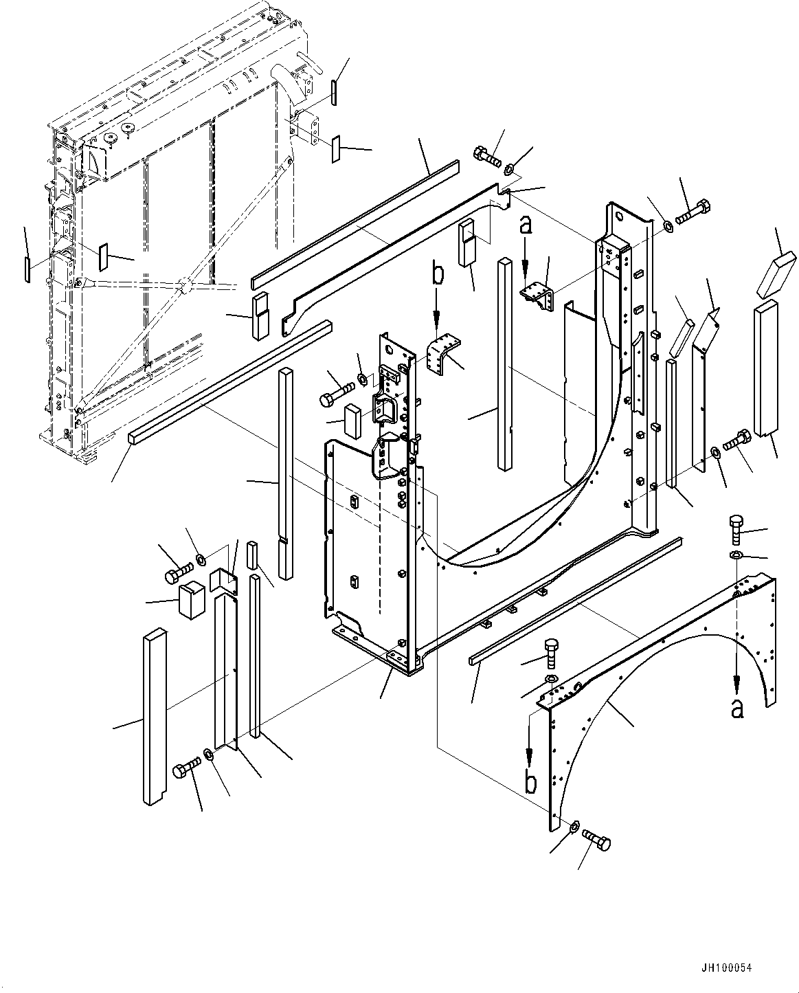 Excavators Komatsu / PC1250-11R S/N J20001-UP(1001992t) / Cooling System, Shroud (2/2)(#J20001-)(C001017 : C0100-003017)