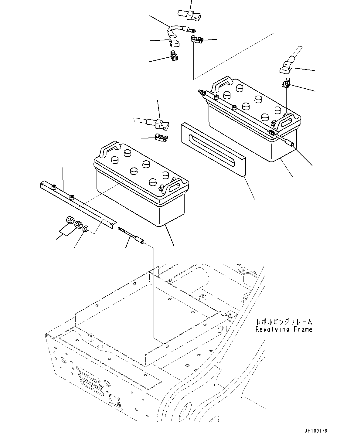 Excavators Komatsu / PC1250-11R S/N J20001-UP(1001992t) / Battery, (#J20001-)(E001001 : E0110-002001)