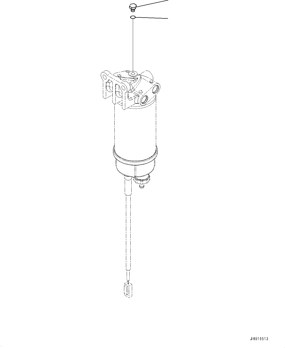 Komatsu parts book diagram for PC300-8M2 S/N 80001-UP: FUEL PIPING, PLUG(#80001-)