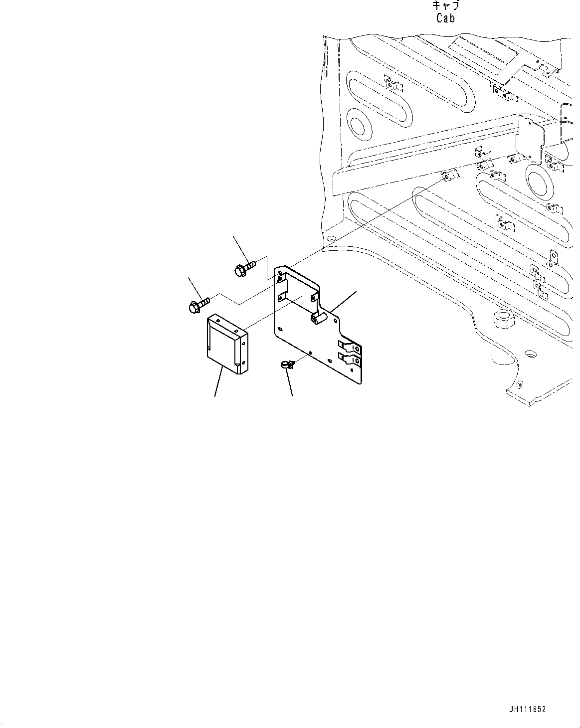 Komatsu parts book diagram for PC300-8M2 S/N 80001-UP: CAB, CAB IN PARTS, AIR CONDITIONER CONTROLLER(#80001-)