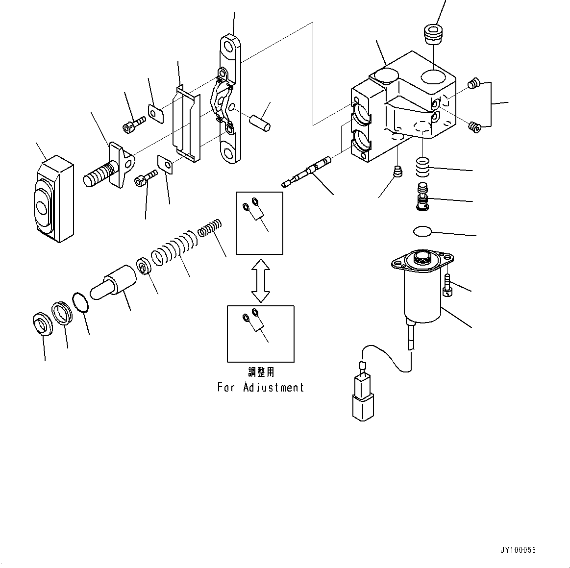 Komatsu parts book diagram for PC300-8M2 S/N 80001-UP: CAB, PPC VALVE (2/4) (1-ADDITIONAL ACTUATOR PIPING, ACCUMULATOR)(#80001-)