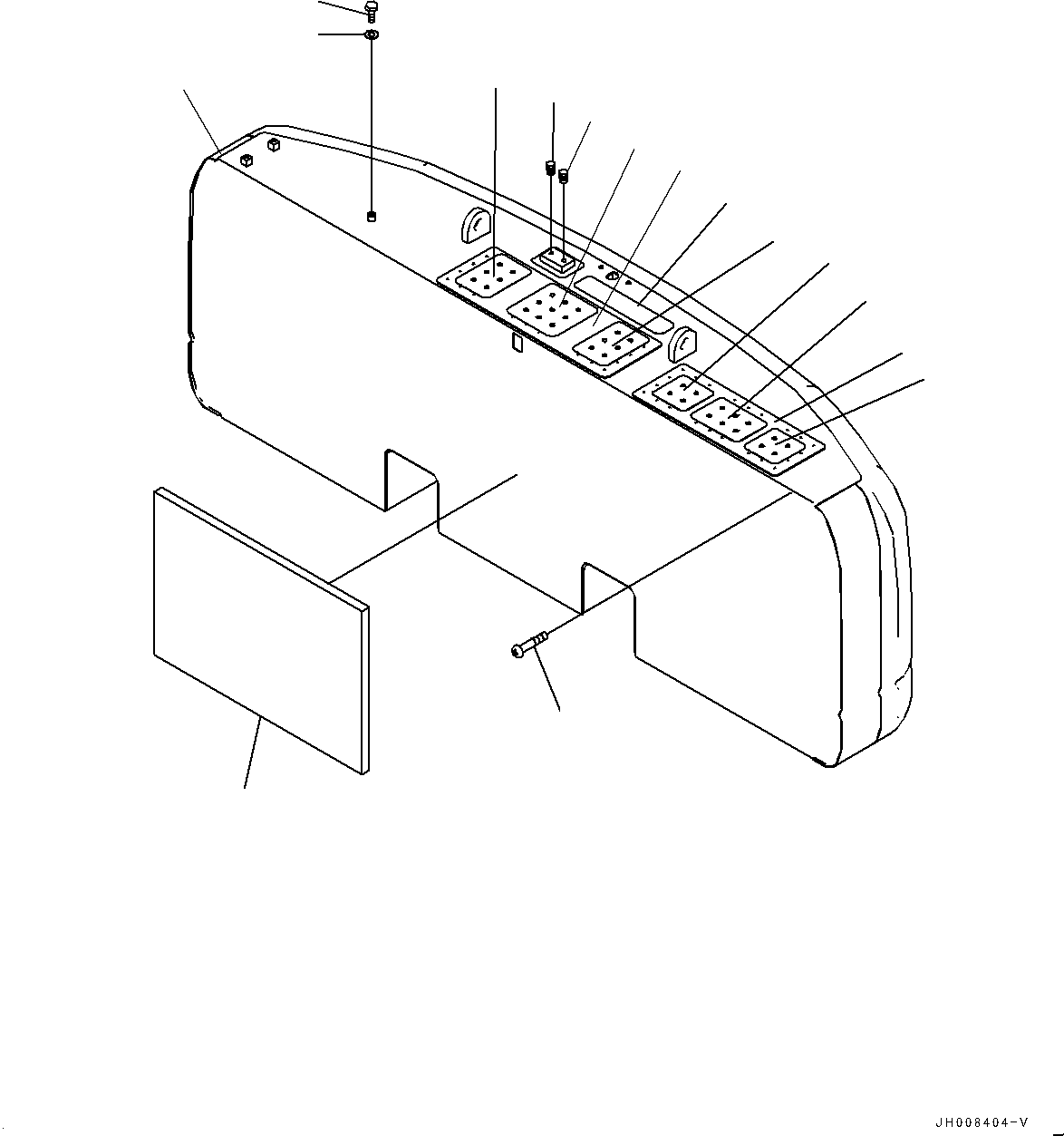Komatsu parts book diagram for PC300-8M2 S/N 80001-UP: COUNTERWEIGHT, (5470KG)(#80001-)