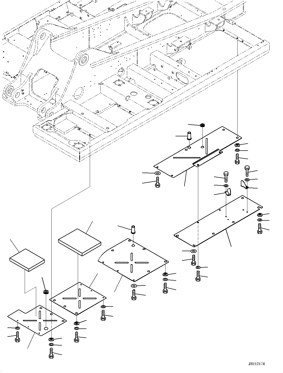 Komatsu parts book diagram for PC300-8M2 S/N 80001-UP: UNDER COVER, (1/3) (EXTRA BAD FUEL AND POOR FUEL SPECIFICATION, WATER+DUST, LARGE FUEL PREFILTER, REFUELING PUMP)(#80001-)