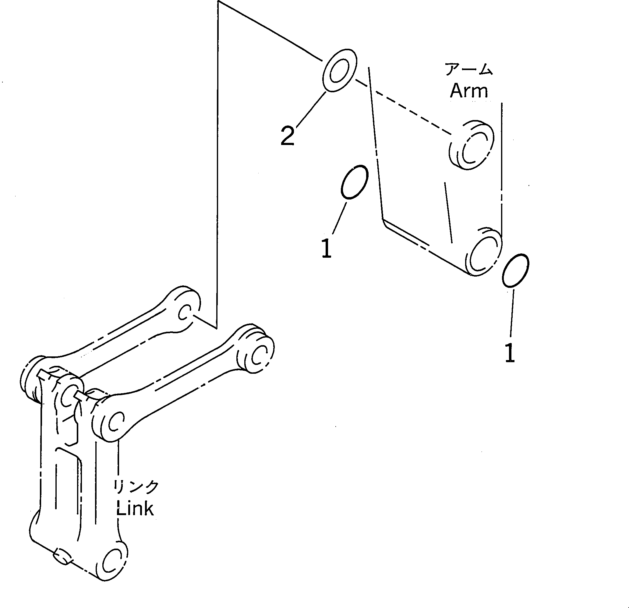Komatsu parts book diagram for PC300-8M2 S/N 80001-UP: BUCKET, (3/3) (1.32M3, 1340MM WIDTH, VERTICAL PIN TYPE)(#80001-)