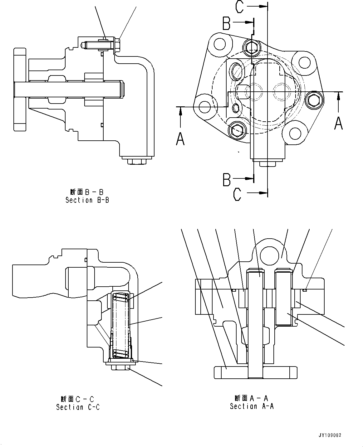 Komatsu parts book diagram for SAA6D140E-7 S/N 837398-UP (For GD955-7): EXHAUST GAS RE-CIRCULATION (EGR) VALVE, INNER PARTS, EGR OIL PUMP(#837398-)