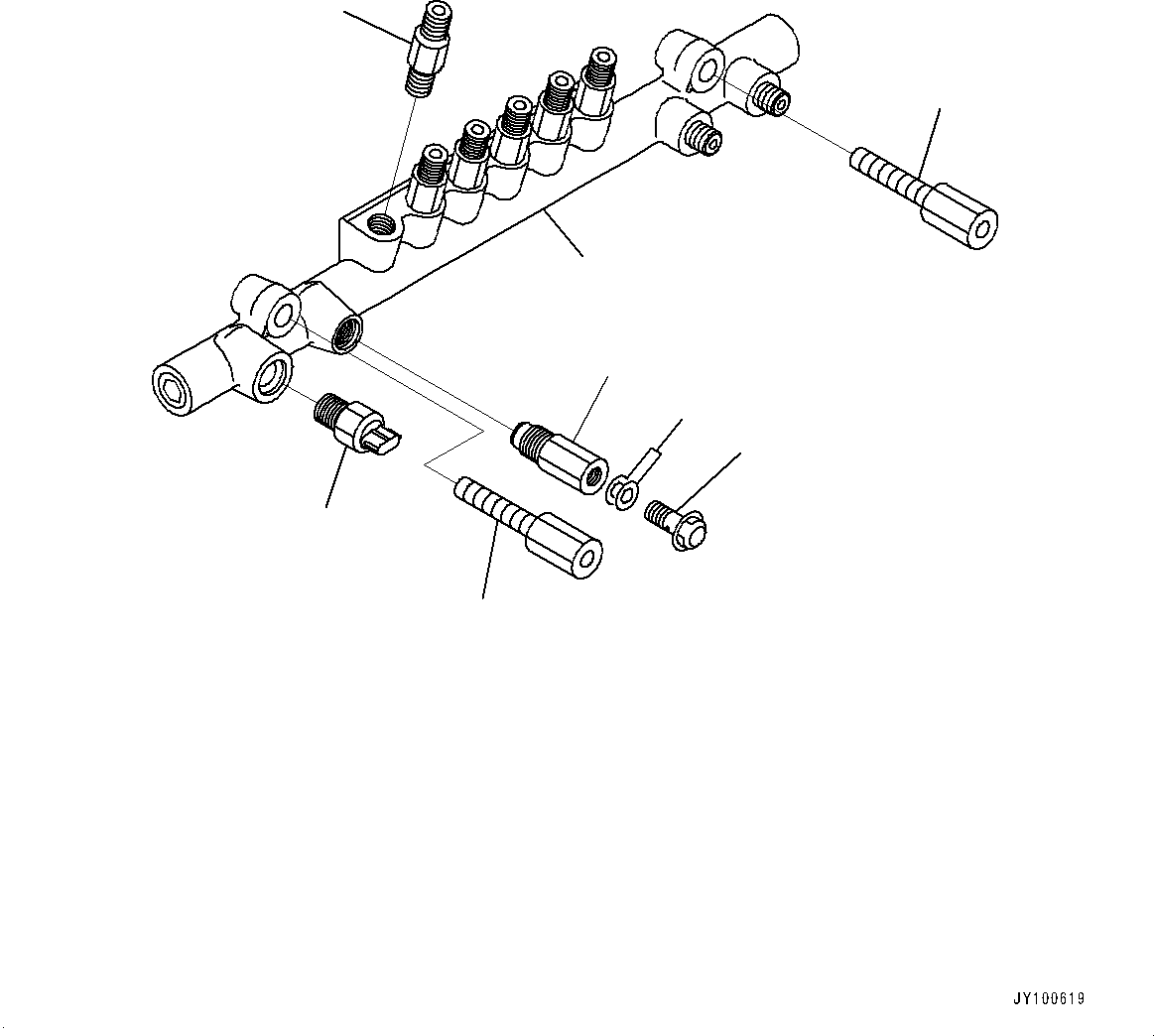 Komatsu parts book diagram for SAA12V140E-7 S/N 900006-UP (For PC2000-11R): FUEL SUPPLY PUMP, COMMON RAIL R.H.(#900125-)