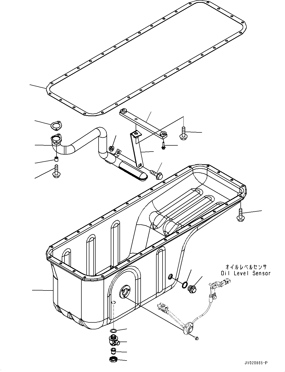 Komatsu parts book diagram for SAA6D114E-3 S/N 26892960-UP (For PC300-8M2/PC350-8M2/PC350LC-8M2): ENGINE OIL PAN, (#26892960-)