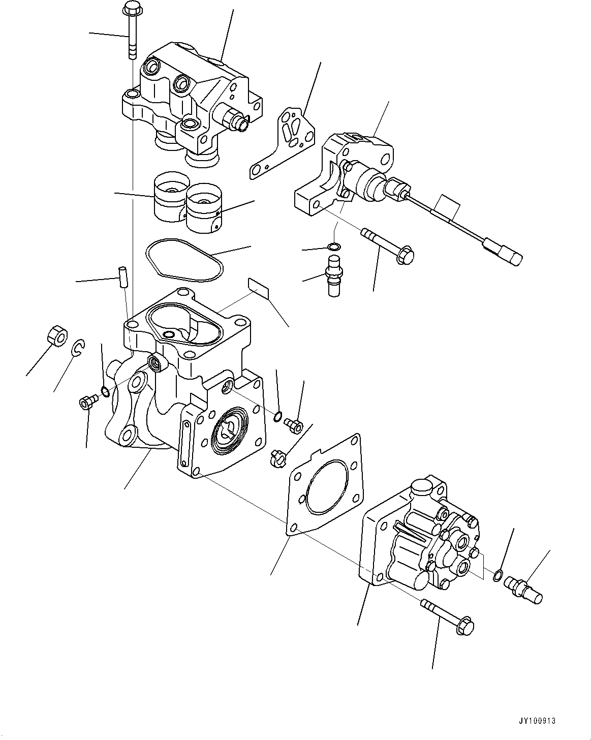 Komatsu parts book diagram for SAA6D114E-3 S/N 26892960-UP (For PC300-8M2/PC350-8M2/PC350LC-8M2): FUEL SUPPLY PUMP, INNER PARTS(#26892960-)