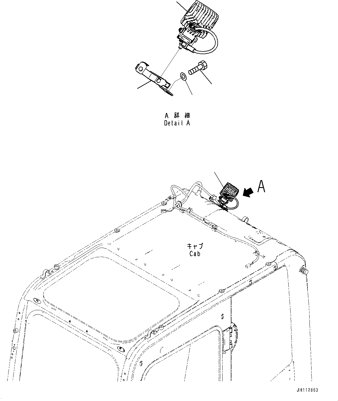 Excavators Komatsu / PC900LC-11 S/N 10001-UP(1002109c) / Additional Working Lamp, Walk-through Lamp(#10001-)(E005003 : E0310-001003)