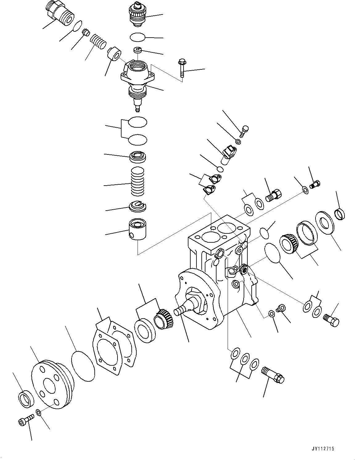 Komatsu parts book diagram for SAA6D140E-7 S/N 837072-UP (For PC900LC-11): FUEL SUPPLY PUMP, INNER PARTS, PUMP(#837072-)