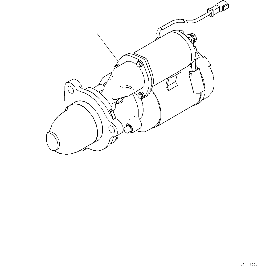 Komatsu parts book diagram for SAA6D140E-7 S/N 837072-UP (For PC900LC-11): STARTING MOTOR, (11KW)(#838095-)